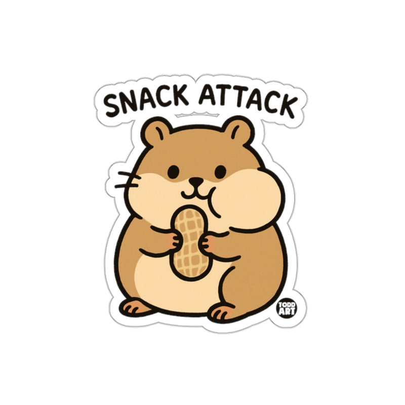 Load image into Gallery viewer, Snack Attack Cute Hamster Sticker for All Ages
