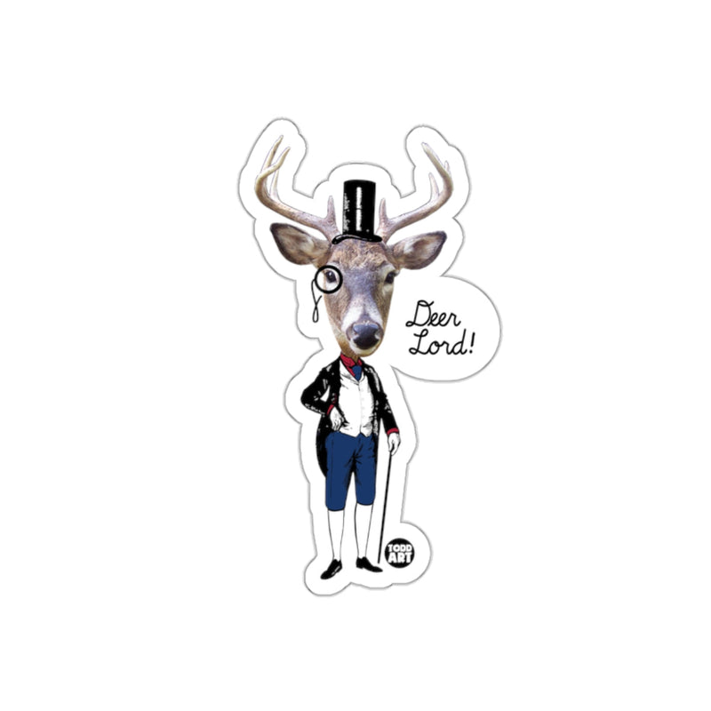Load image into Gallery viewer, Vintage Style Deer Lord Sticker with Monocle
