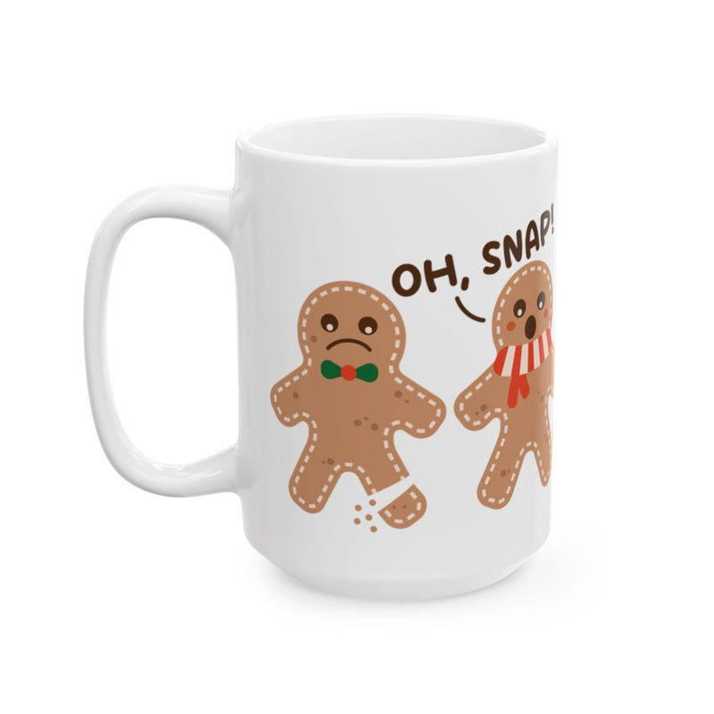 Load image into Gallery viewer, Gingerbread Oh Snap Funny Christmas Mug product

