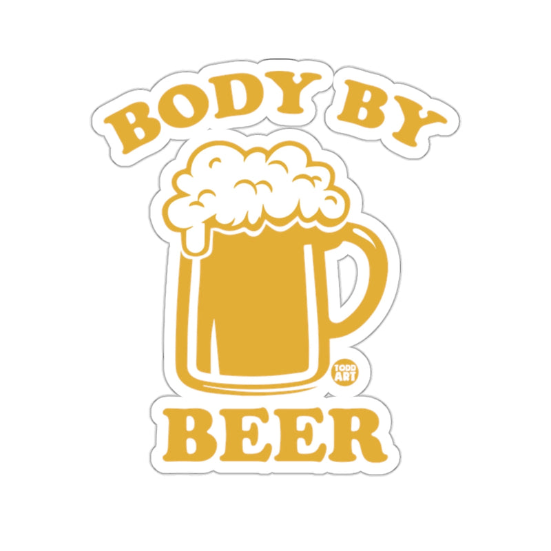 Load image into Gallery viewer, BODY BY BEER Golden Beer Mug Frothy Foam Artwork 
