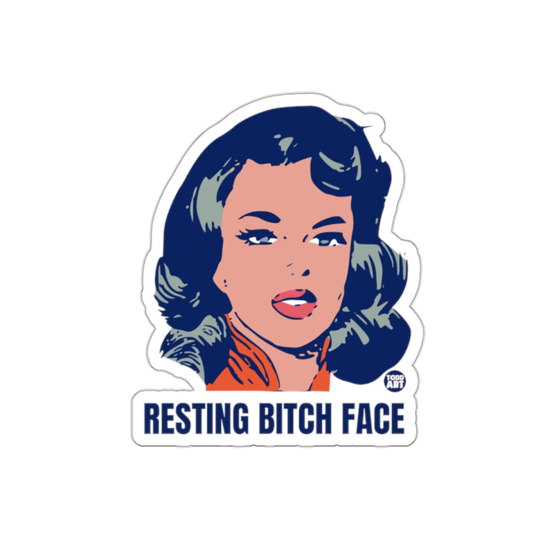 Load image into Gallery viewer, Resting Bitch Face Todd Art Graphic Portrait sticker
