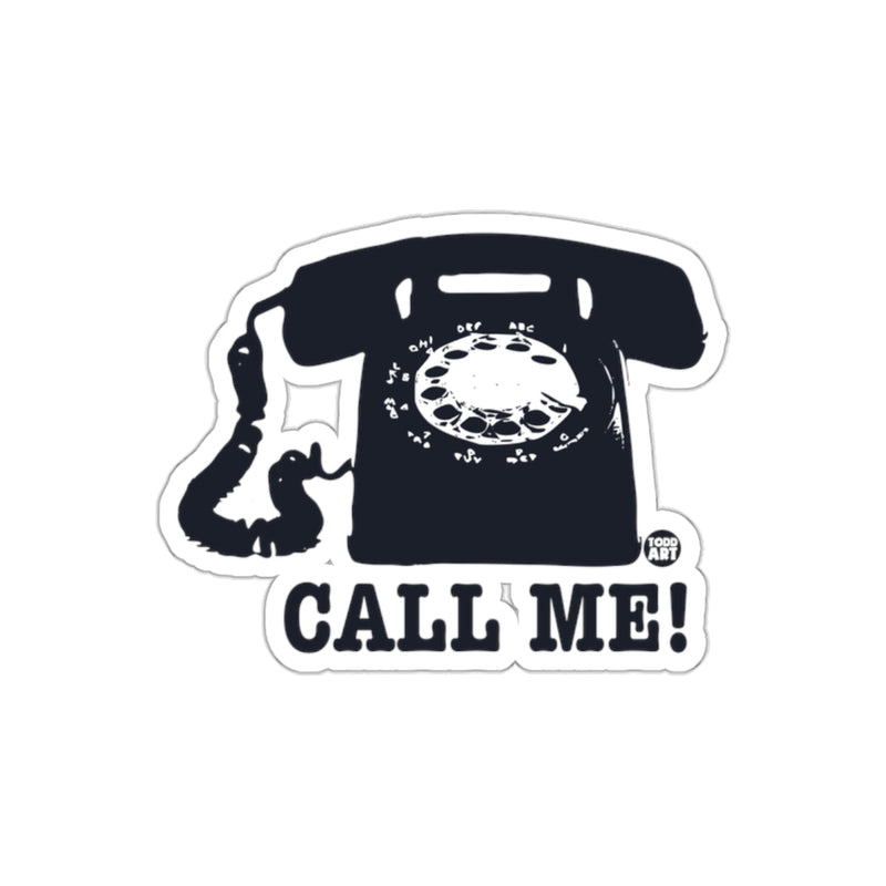 Load image into Gallery viewer, Call Me! Vintage Telephone Sticker Retro Style Design
