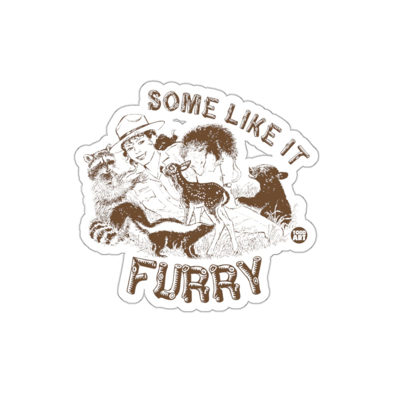 Load image into Gallery viewer, Some Like It Furry Sticker for Animal Lovers
