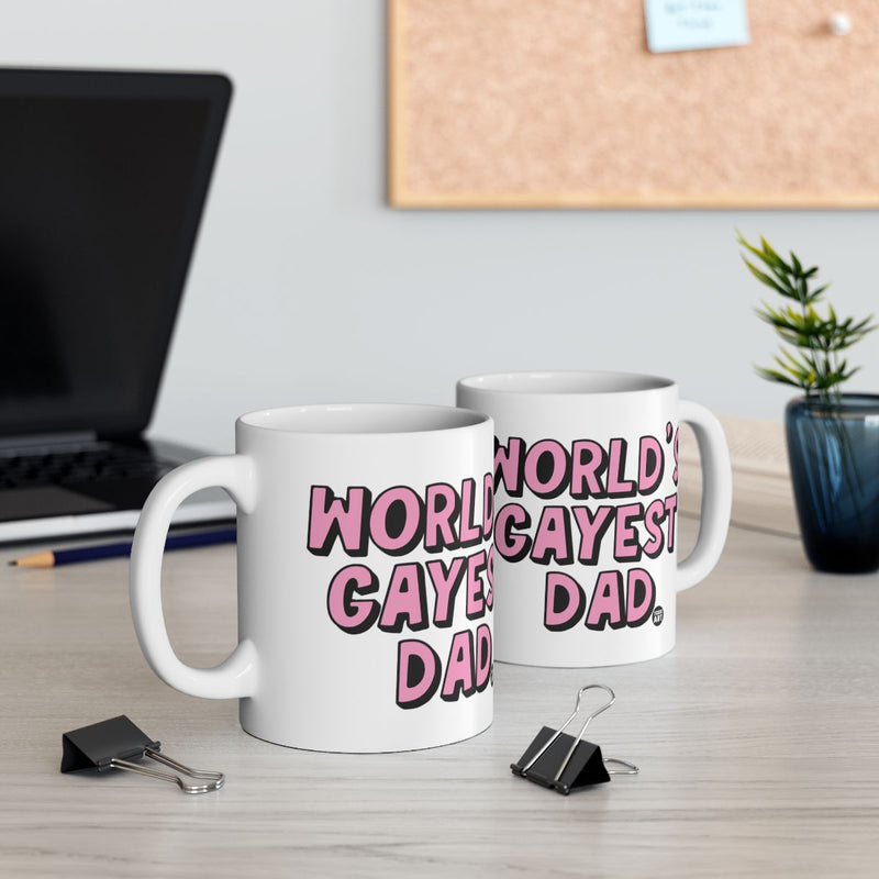 Load image into Gallery viewer, World's Gayest Dad Ceramic Mug for Father Dad Gift
