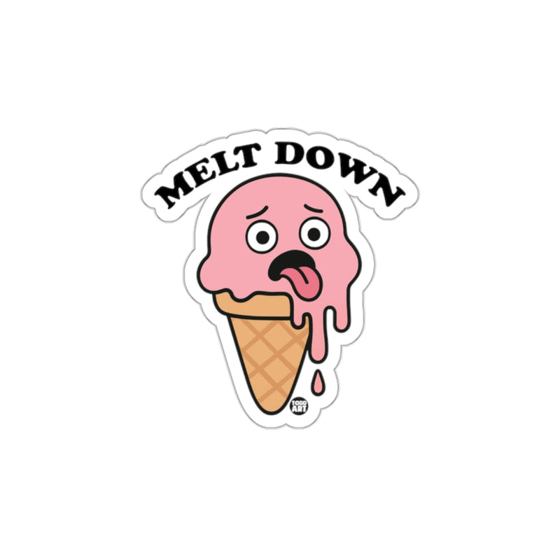 Load image into Gallery viewer, Melt Down Ice Cream Cone Sticker Product
