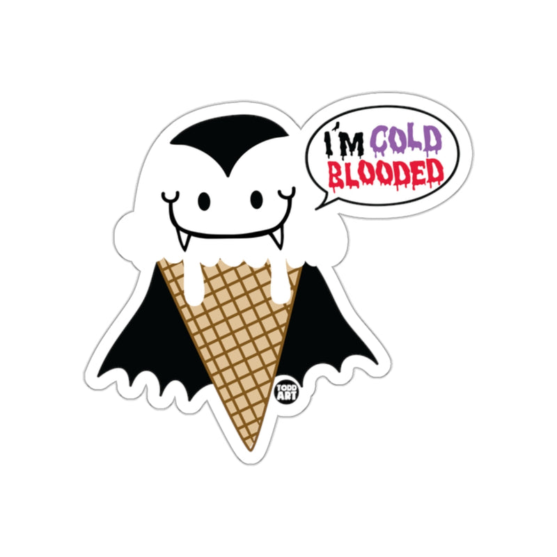 Load image into Gallery viewer, Cute Vampire Ice Cream Sticker with Fun Text

