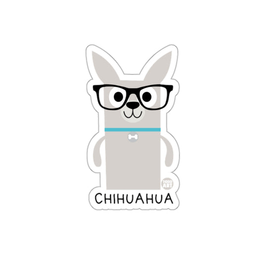 Cute Chihuahua with Glasses Sticker for Sale in Store