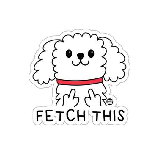 Fetch This Cute Dog Cartoon Sticker