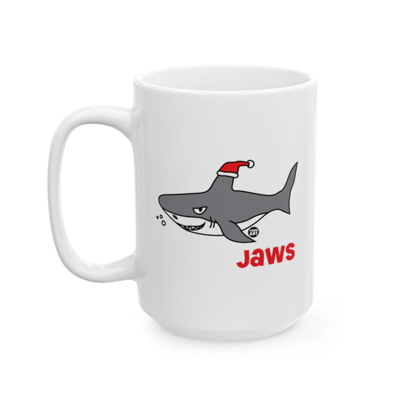 Load image into Gallery viewer, Christmas Shark With Santa Hat Mug
