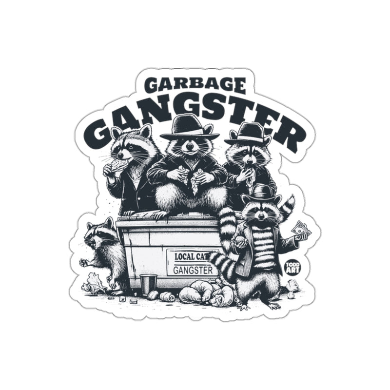 Load image into Gallery viewer, Garbage Gangster Local Cat Gangster The Raccoons sticker
