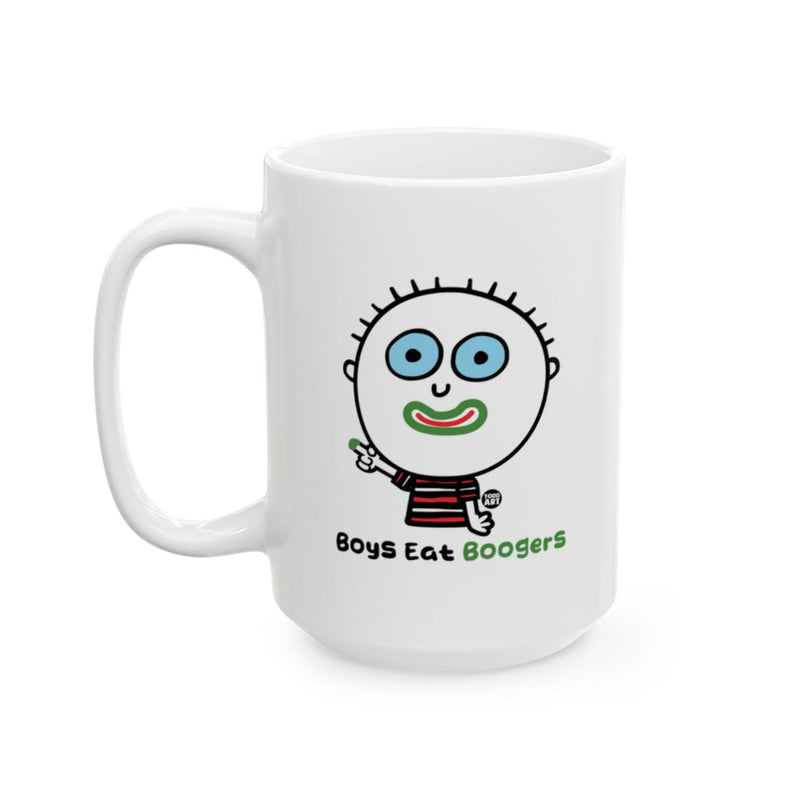 Load image into Gallery viewer, Boys Eat Boogers Fun Cartoon Mug
