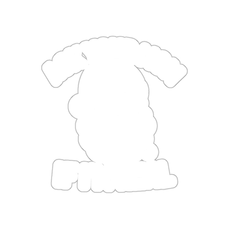 Load image into Gallery viewer, Fluffy Dog Cartoon Sticker with Funny Text Design
