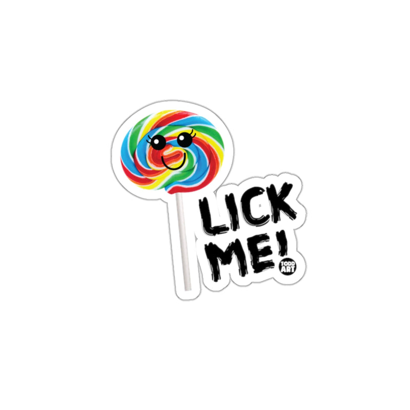 Load image into Gallery viewer, Lick Me Colorful Lollipop Sticker Funny Art Sticker
