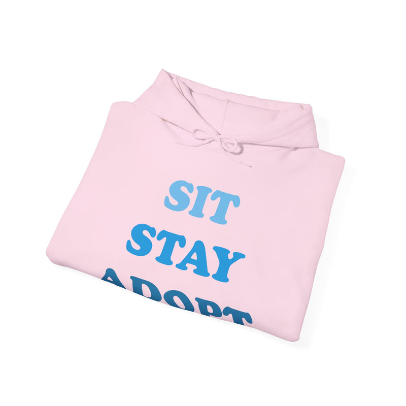 Load image into Gallery viewer, Sit Stay Adopt a Dog Unisex Heavy Blend Hooded Sweatshirt
