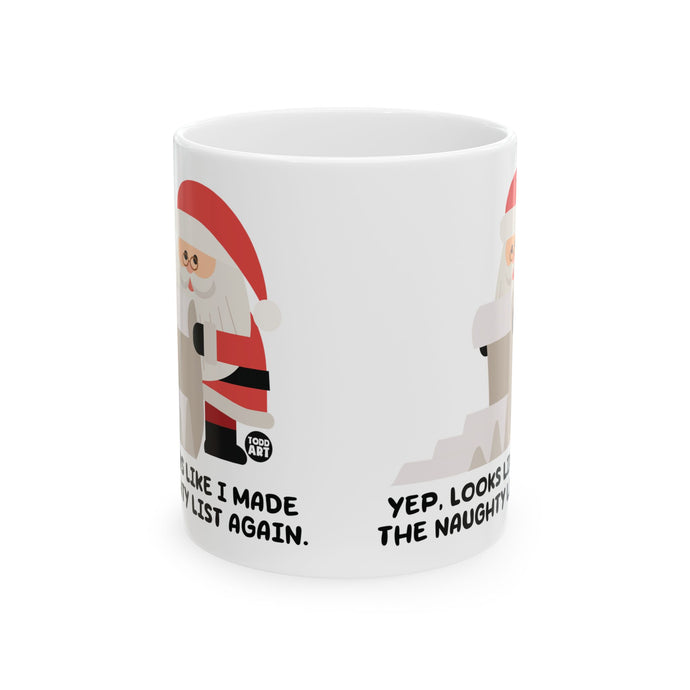 Made Naughty List Mug, Baker Mug Adult Humor