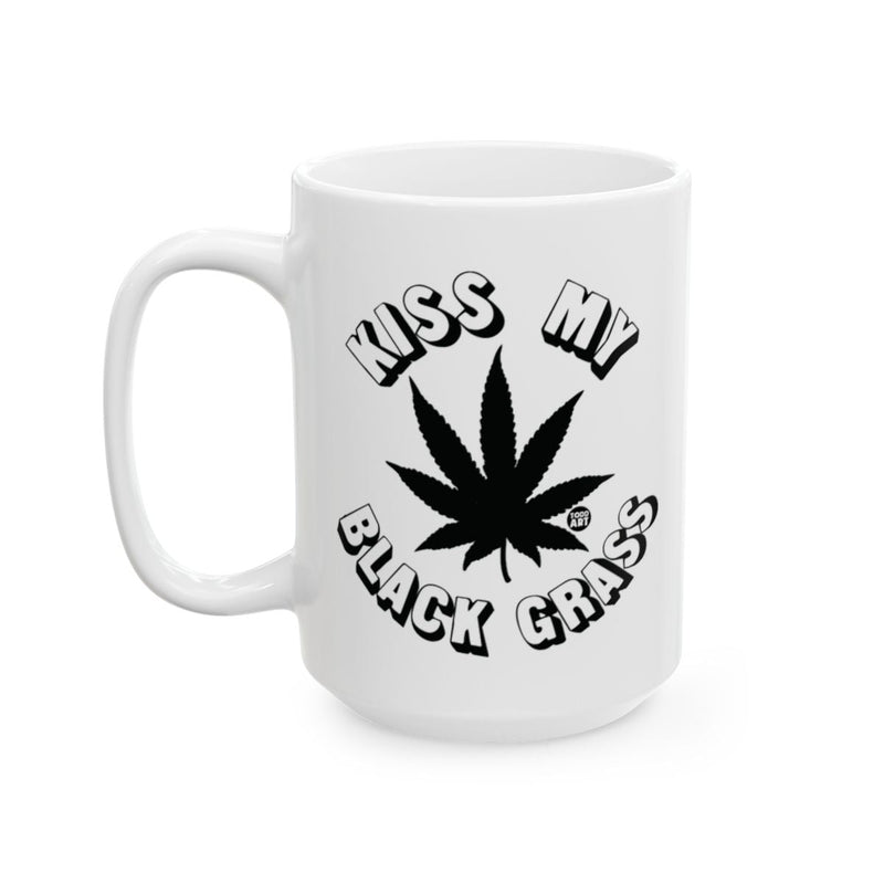 Load image into Gallery viewer, Kiss My Black Grass Bold Statement Mug
