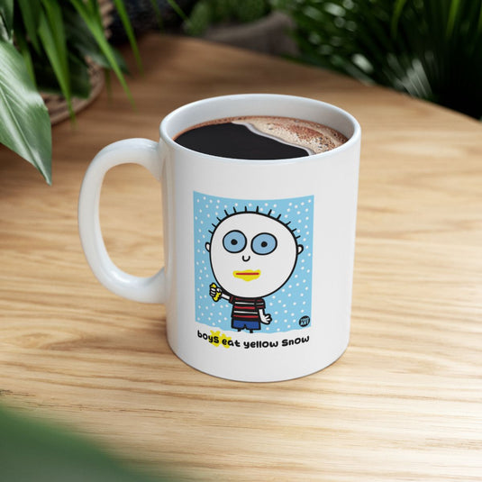 Boys Eat Yellow Snow Funny Coffee Mug