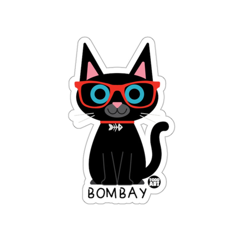 Load image into Gallery viewer, Cute Bombay Cat with Glasses Sticker for Cat Lovers
