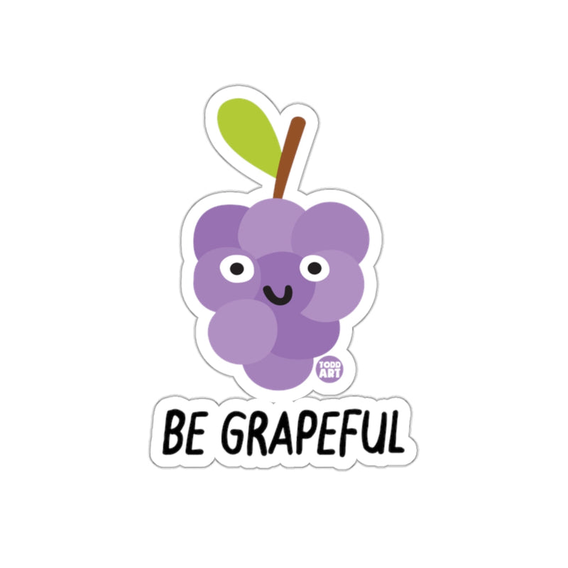 Load image into Gallery viewer, Be Grapeful Cute Cartoon Character Sticker
