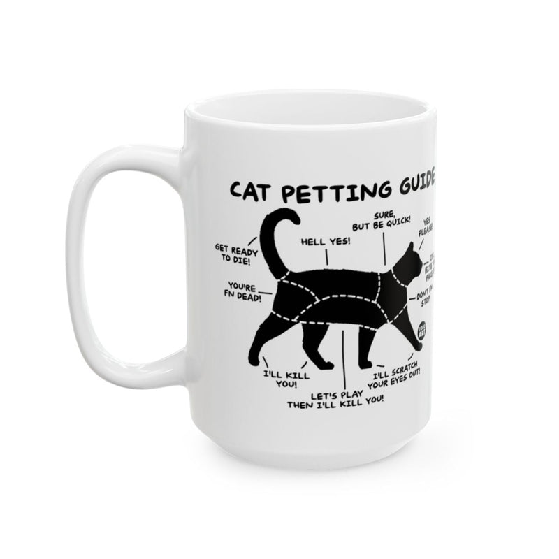 Load image into Gallery viewer, Cat Petting Guide Funny Mug For Cat Lovers
