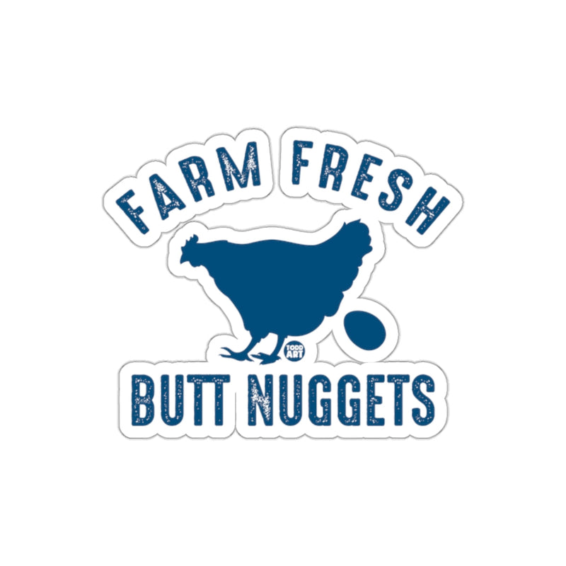 Load image into Gallery viewer, Farm Fresh Butt Nuggets Chicken Art Sticker
