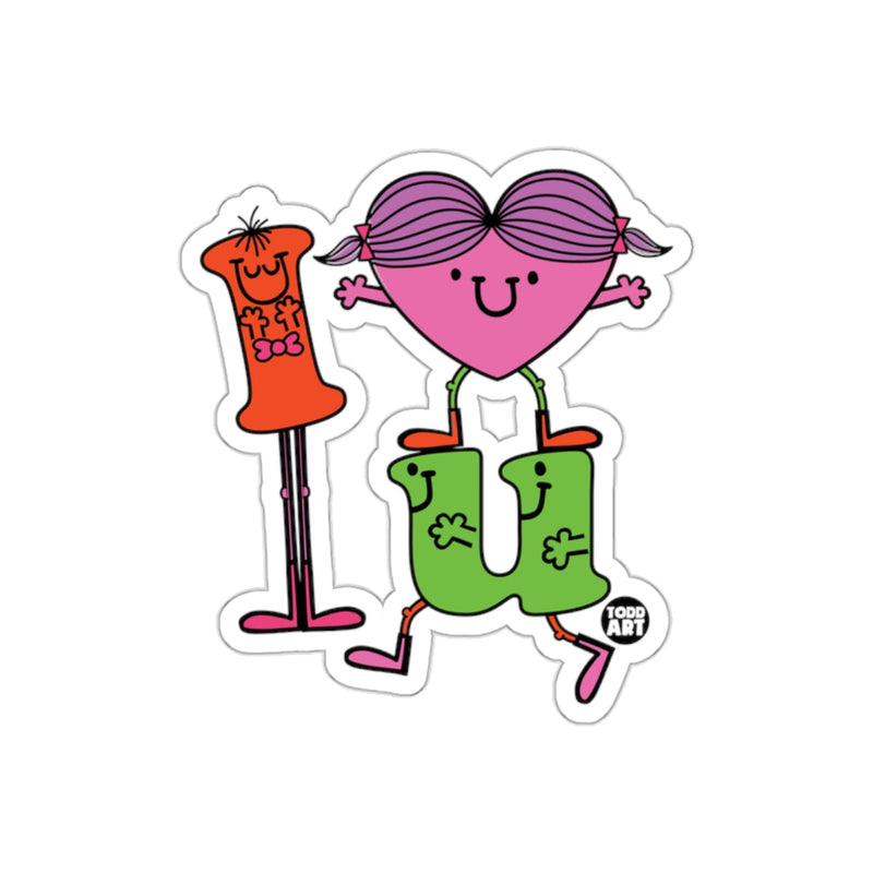 Load image into Gallery viewer, Colorful I Love You Todd Art Cartoon Sticker
