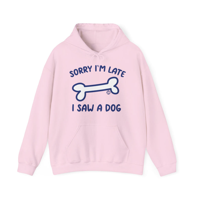 Load image into Gallery viewer, Sorry I&#39;m Late I Saw a Dog Unisex Heavy Blend Hooded Sweatshirt
