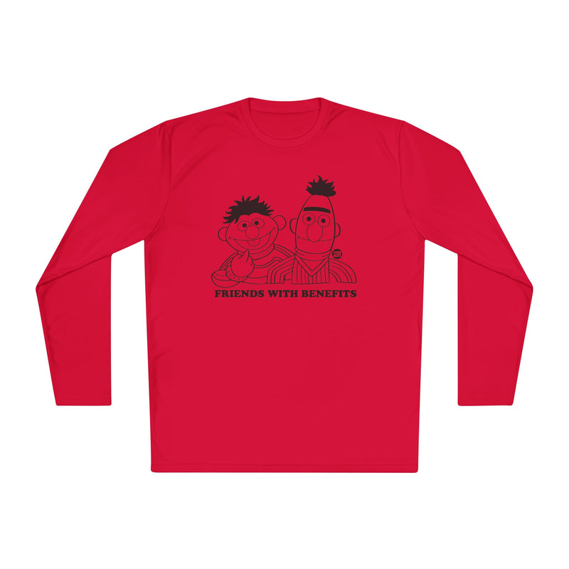 Load image into Gallery viewer, Friends with Benefits Long Sleeve Tee, Funny Friends Lightweight Long Sleeve Tee
