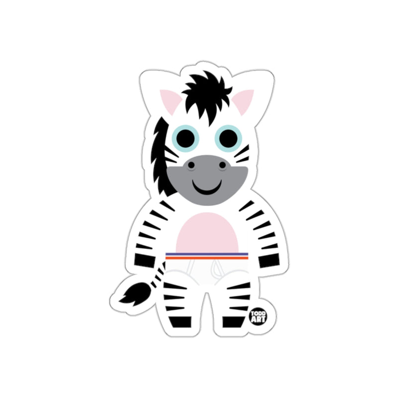 Load image into Gallery viewer, Cute Cartoon Zebra Character Design Sticker
