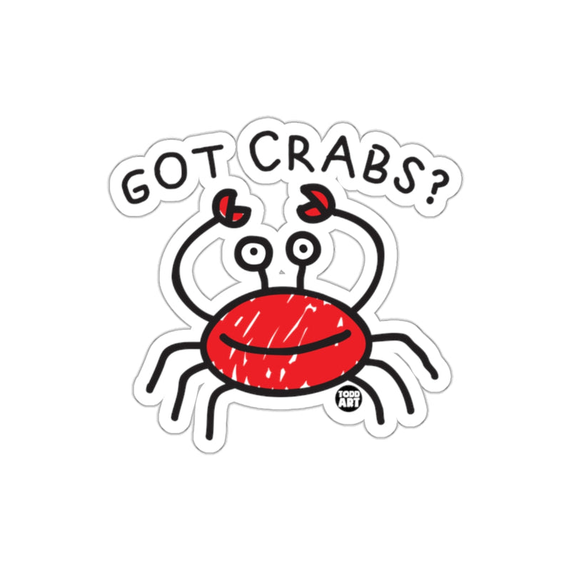Load image into Gallery viewer, Funny Got Crabs Sticker for Laptops and Folders
