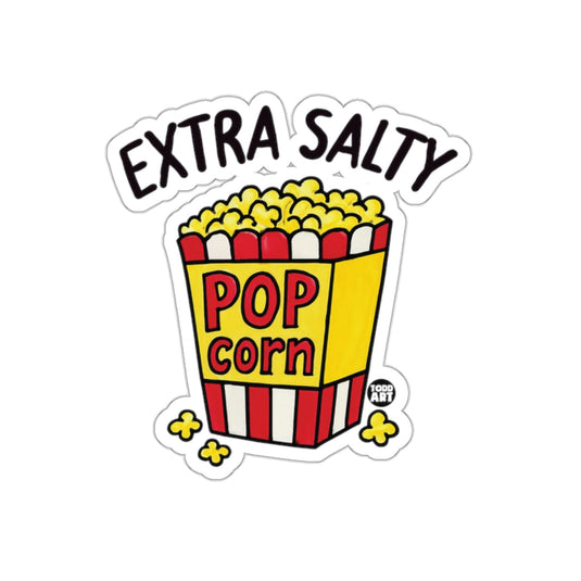 Extra Salty Popcorn Funny Sticker Sticker Decal