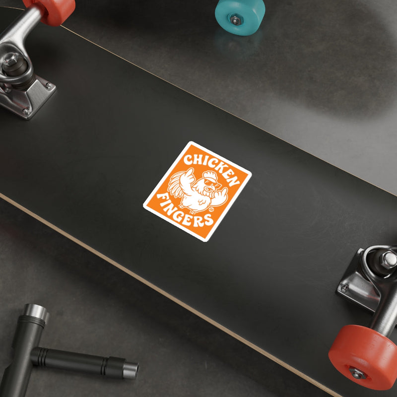 Load image into Gallery viewer, Chicken Fingers Sticker for Skateboards and Laptops
