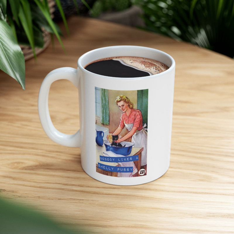 Load image into Gallery viewer, Funny Retro Style Mug with Cheeky Attitude Message
