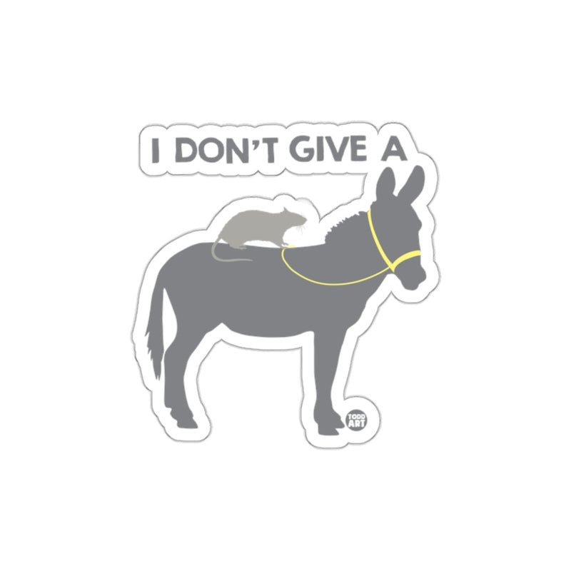 Load image into Gallery viewer, I Don't Give A Donkey and Rat Sticker Fun Art Decor
