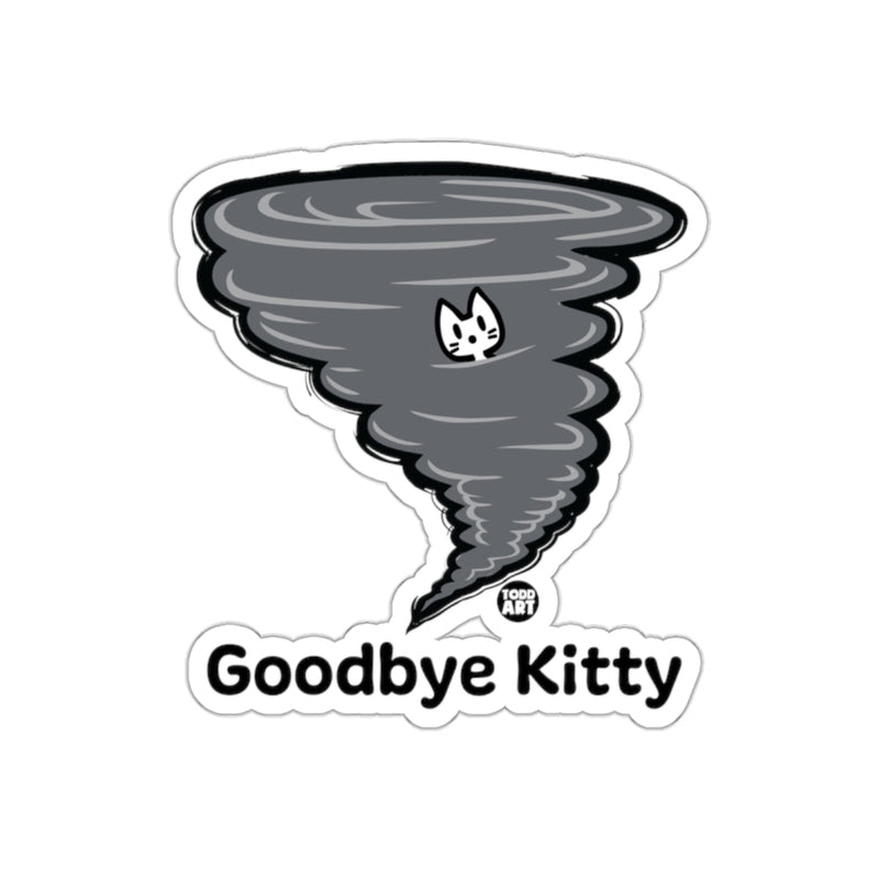 Load image into Gallery viewer, Goodbye Kitty Tornado Design Sticker for Fun
