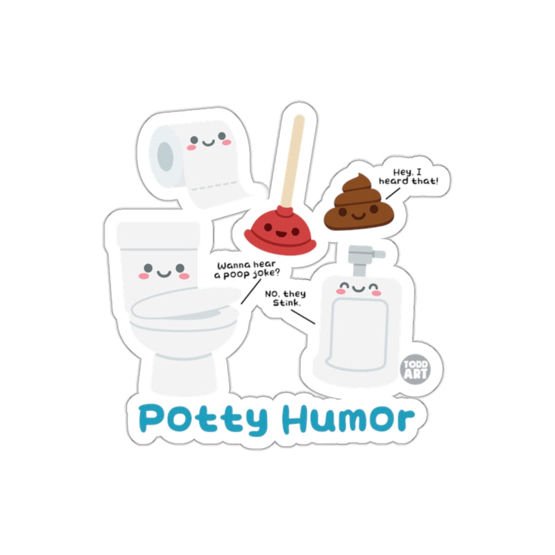 Load image into Gallery viewer, Potty Humor Featuring Cute Bathroom Friends sticker
