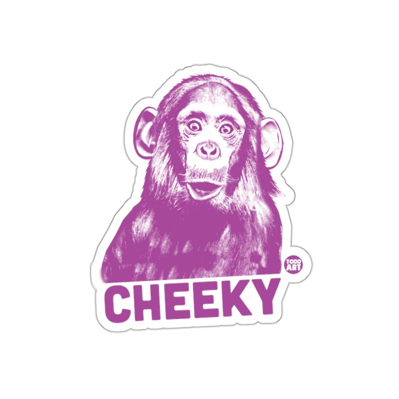 Load image into Gallery viewer, Cheeky Monkey Sticker with Fun Expression Design
