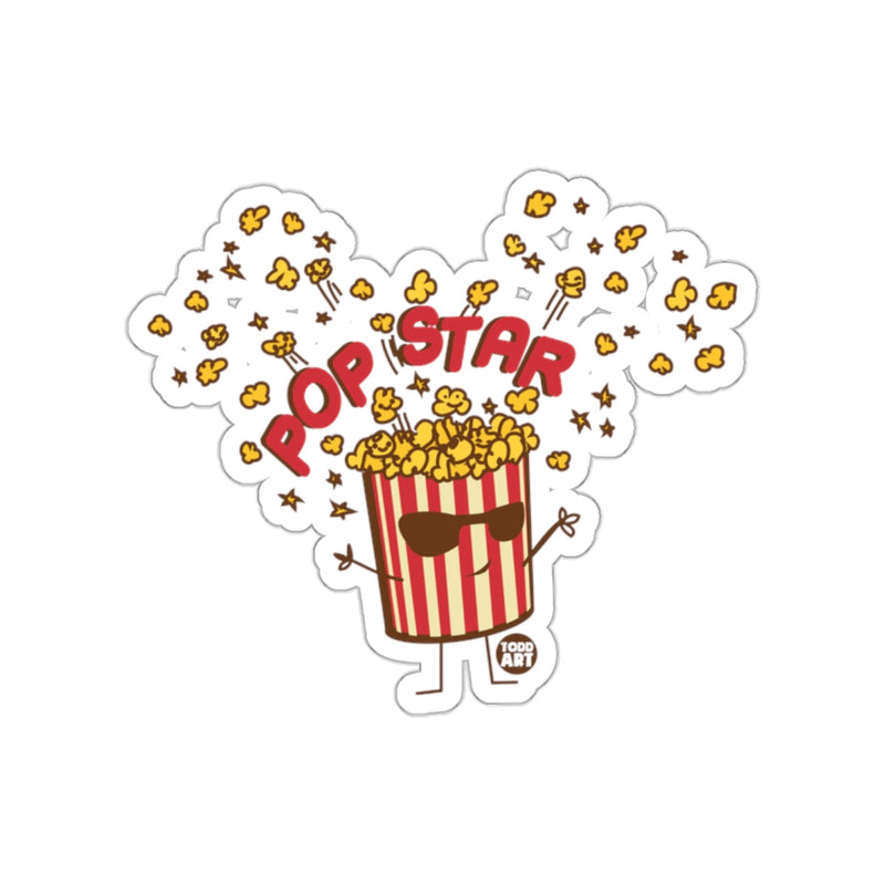 Load image into Gallery viewer, Pop Star Popcorn Cartoon Character Design Sticker
