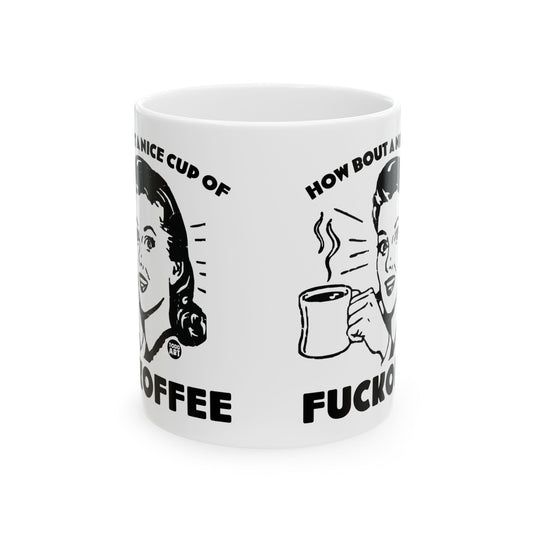 Fuckoffee Coffee Mug, Funny Mugs for Him, Sarcastic Mens Mug, Funny Coffee Mug Men