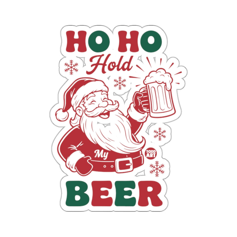 Load image into Gallery viewer, Ho Ho Hold My Beer Santa Funny Christmas 
