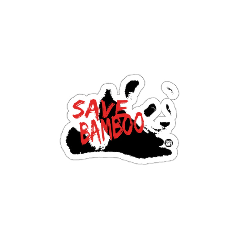 Load image into Gallery viewer, Save Bamboo Sticker with Panda Design
