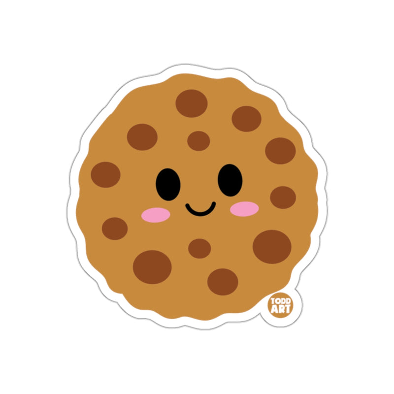 Load image into Gallery viewer, Cute Smiling Chocolate Chip Cookie Sticker
