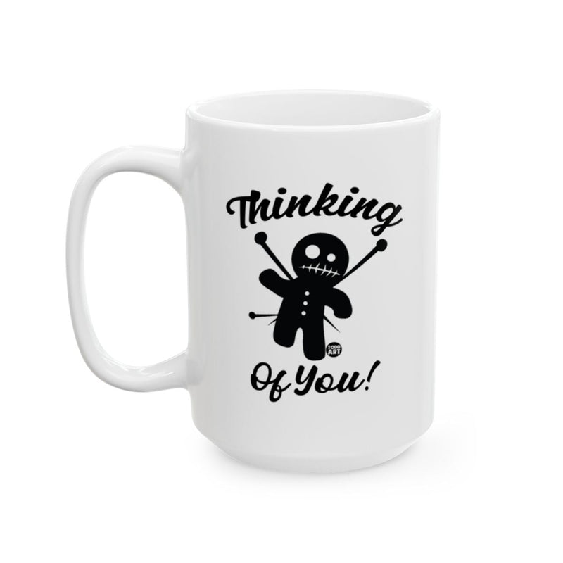 Load image into Gallery viewer, Thinking Of You Voodoo Doll Coffee Mug
