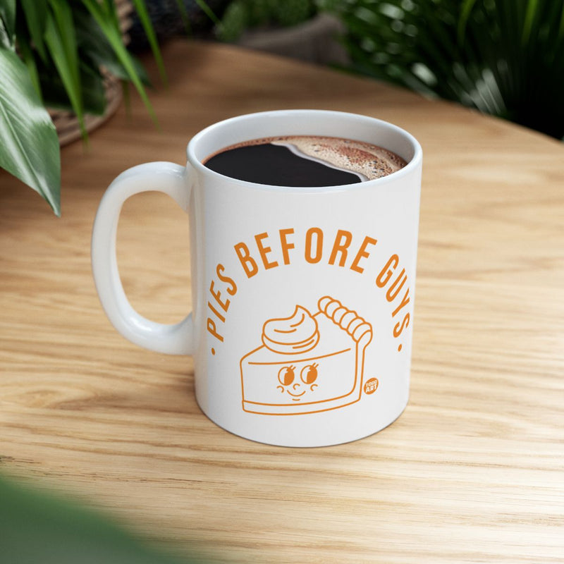 Load image into Gallery viewer, Pies Before Guys Funny Coffee Mug for Daily Use
