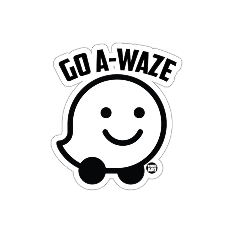 Load image into Gallery viewer, GO A-WAZE Smiling Character Sticker Todd Art Design

