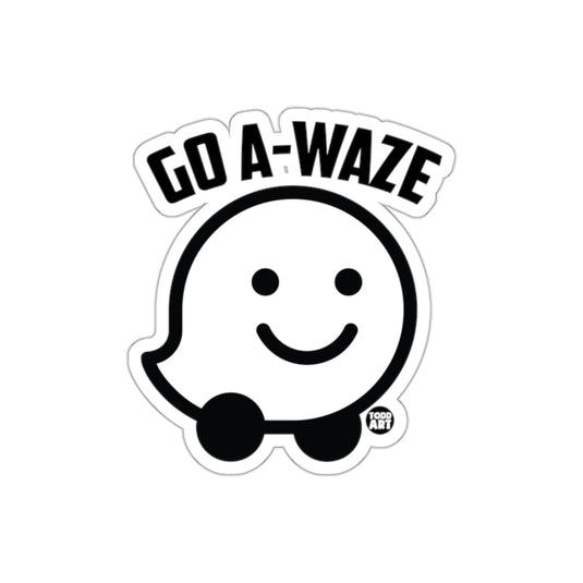 GO A-WAZE Smiling Character Sticker Todd Art Design