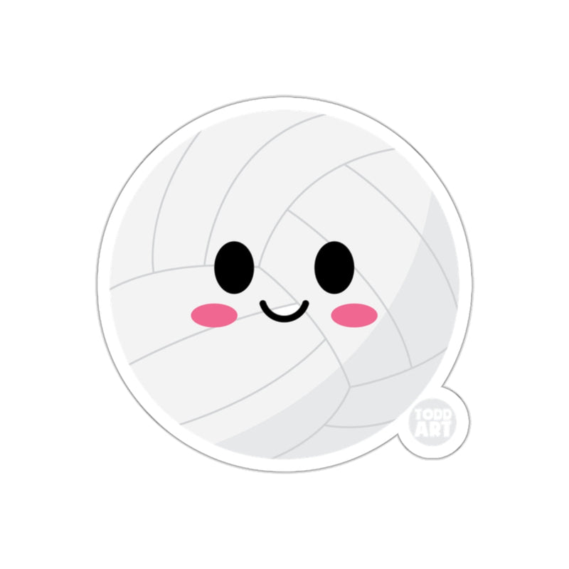 Load image into Gallery viewer, Cute Smiling Volleyball Face Sticker for Kids and Teens
