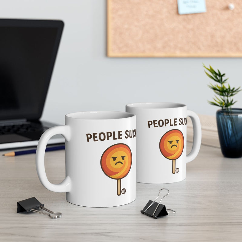 Load image into Gallery viewer, Humorous People Suck Slogan Coffee Mug For Office
