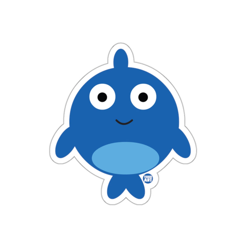 Load image into Gallery viewer, Cute Blue Cartoon Sea Creature Sticker
