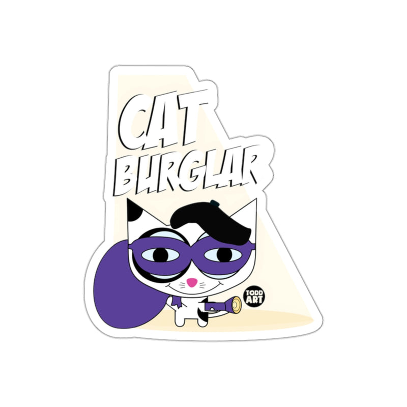Load image into Gallery viewer, Cat Burglar Cartoon Character Sticker Decal
